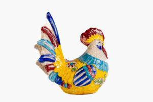 Petit coq en céramique décorative – Peint à la main – Image 3
