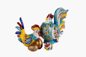Coq en céramique décorative – Peint à la main – Image 7